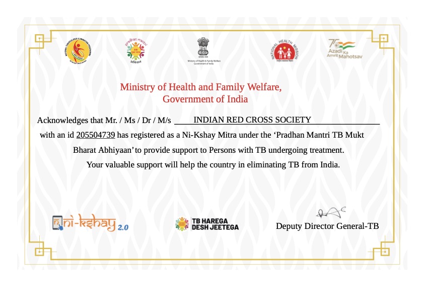 Ni-Kshay Mitra Certificate